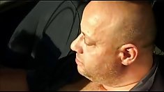 ბრიტანელი ტაქსის რამდენიმე doggystyling უკან ადგილს